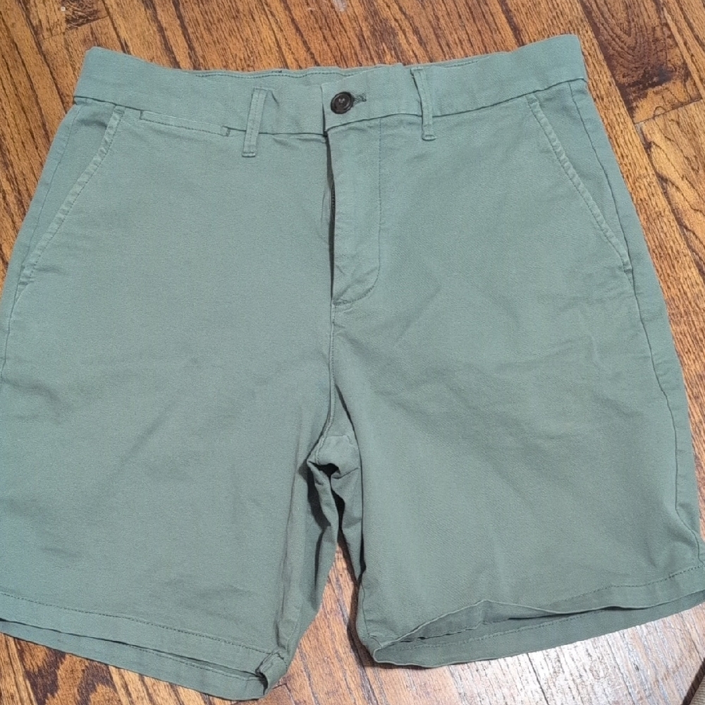 GAP Men's Olive Flat Front Shorts